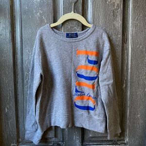 Polo by Ralph Lauren Kids Sweatshirt with Blue and Orange Logo